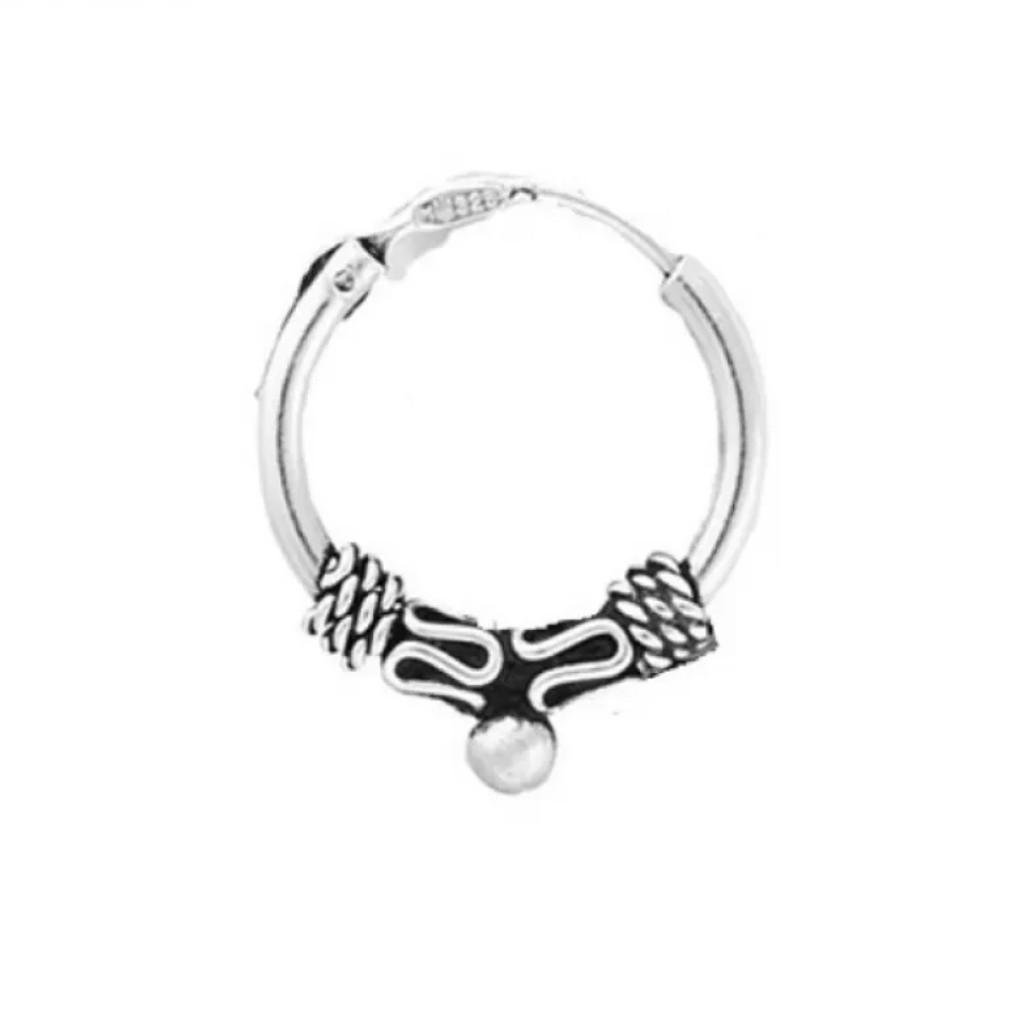 Серебряная моносережка 1 шт 10 мм 0,60 г (с5/267)