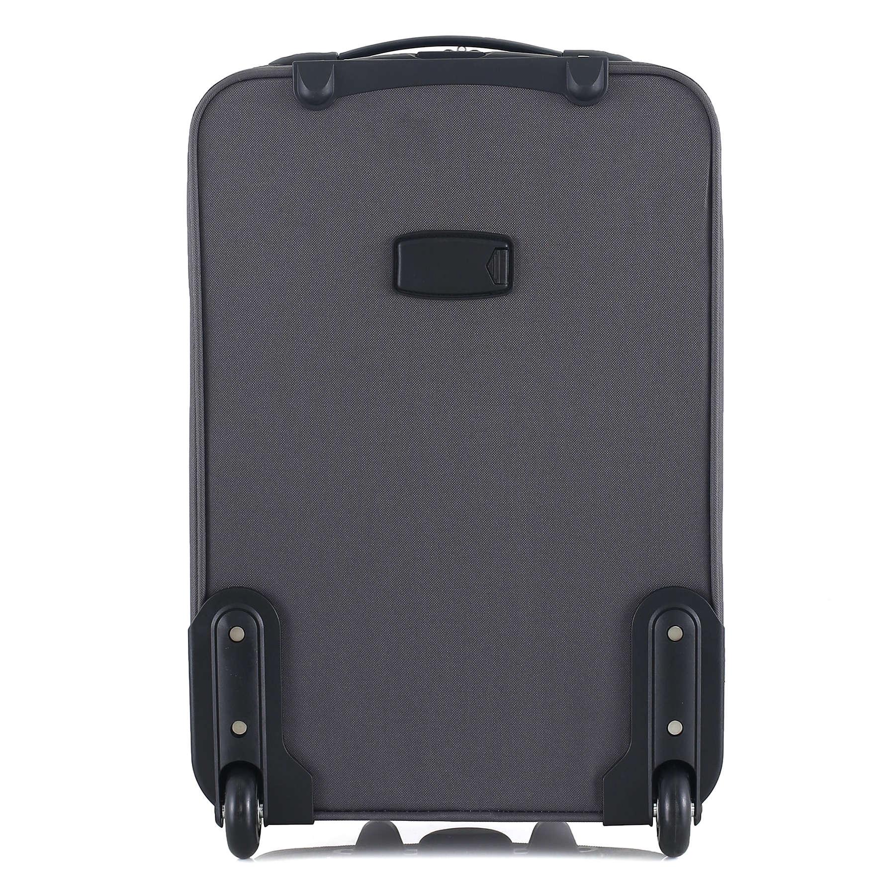 Чемодан SEMI LINE 20" S Grey/Orange Lines (T5754-1) - фото 4