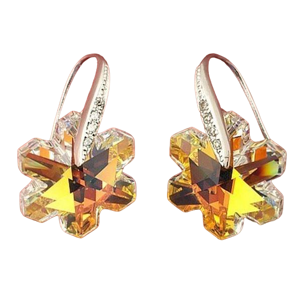 Серьги с кристаллами Сваровски Showfay 980477 Белый/Прозрачный