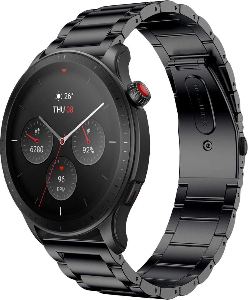 Браслет металлический Shape для Amazfit GTR 4 (22 мм) Black (31086-2B) Браслет металлический Shape для Amazfit GTR 4 (22 мм) Black (31086-2B)
