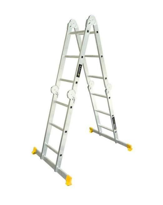 Лестница алюминиевая MasterTool шарнирная 4х3 ступеней h=4400 мм max 150 кг (79-1603)