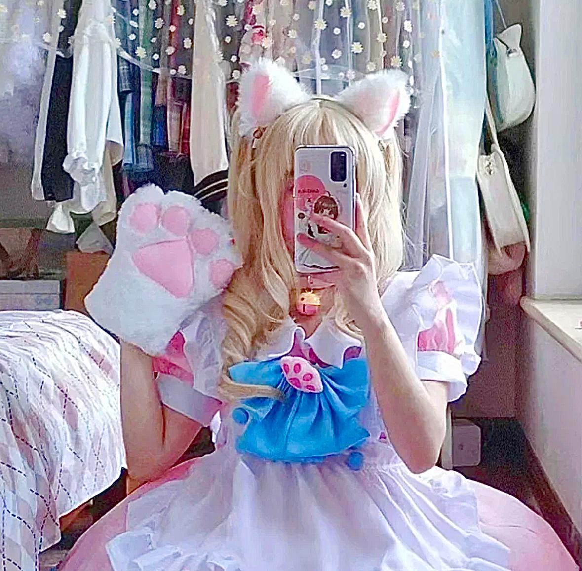 Варежка теплая меховая Wuke Лапка one size Белый - фото 2