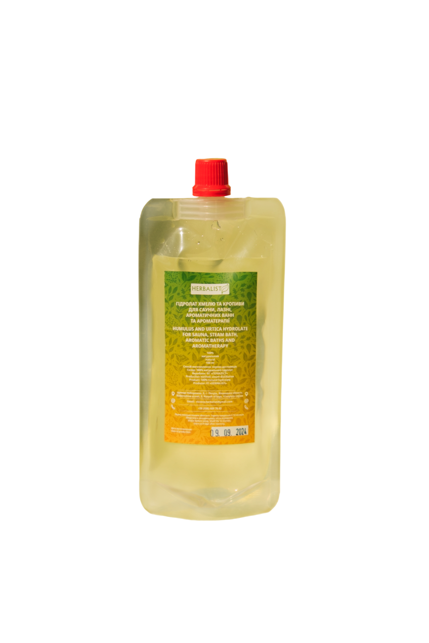 Гідролат хмелю та кропиви для сауни/аромадифузору/ванни HERBALIST 100% натуральний (31285303)