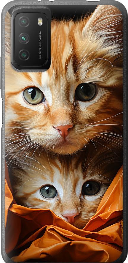 Чохол на Xiaomi Poco M3 Котики 2 (5664u-2200-42517)