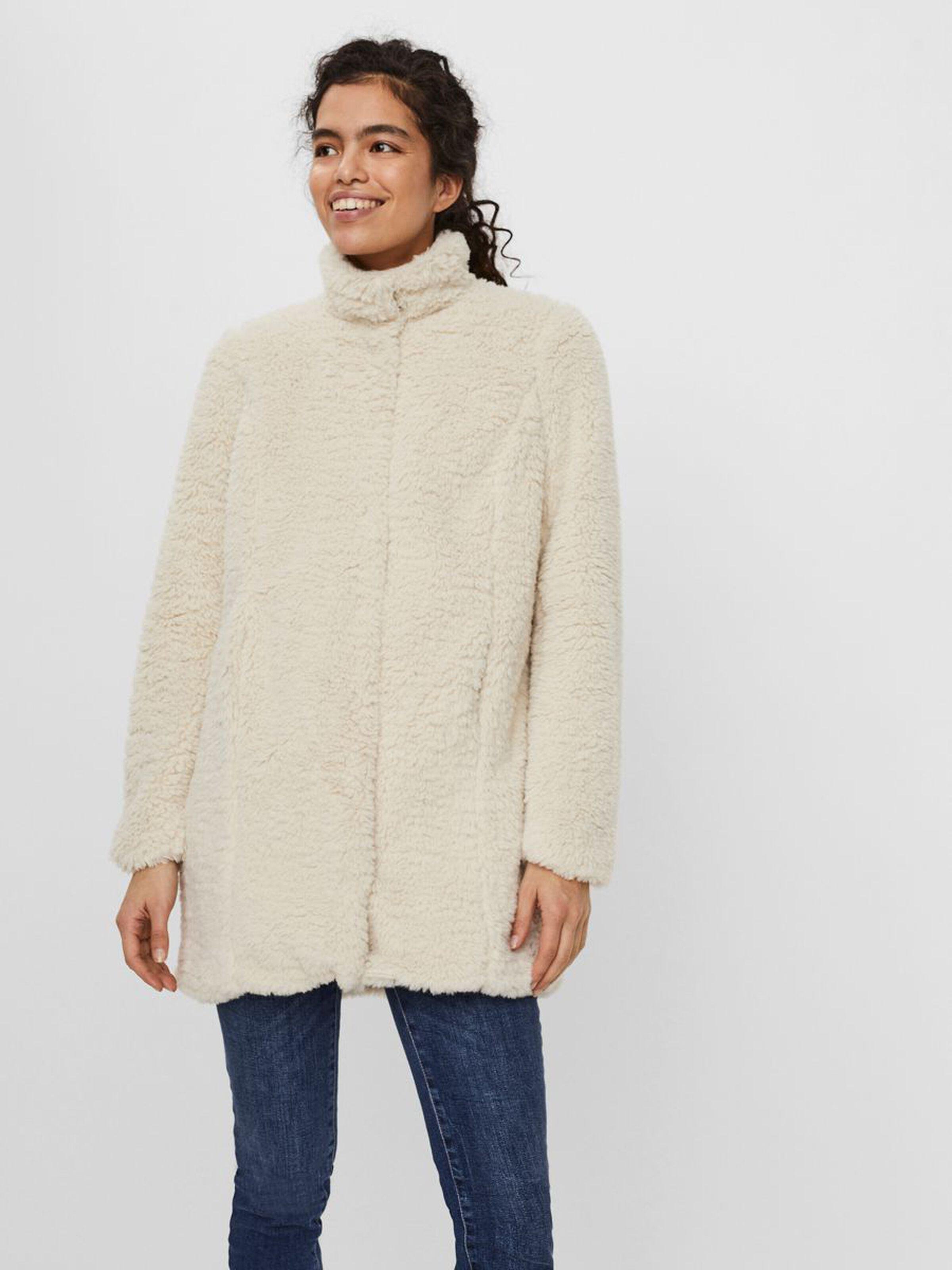 Пальто женское Vero moda 10247337 S Бежевый