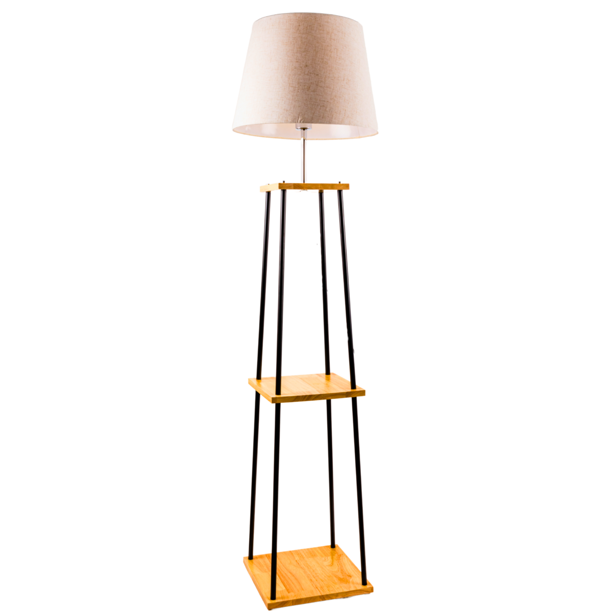 Торшер Sirius с деревянными полками под лампу Е27 Белый (FL 9107-ORW) - фото 2 Торшер Sirius с деревянными полками под лампу Е27 Белый (FL 9107-ORW) - фото 2