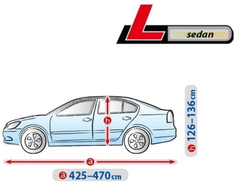 Тент-чохол на автомобіль Kegel Basic Garage Sedan L 483x178x120см - фото 3