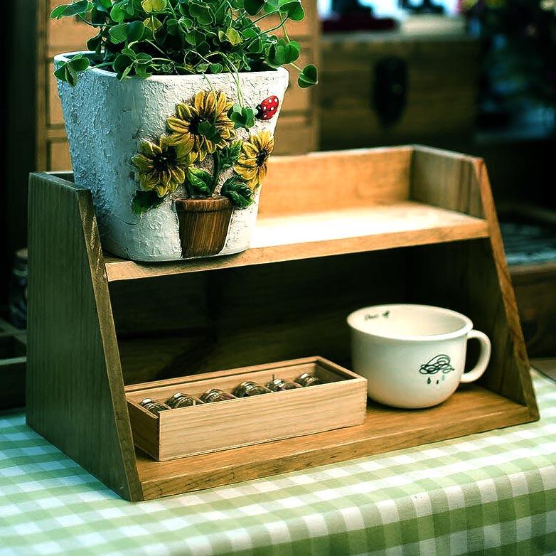 Полка настольная из дерева Атсабар Мускат (ПСТ/003907)