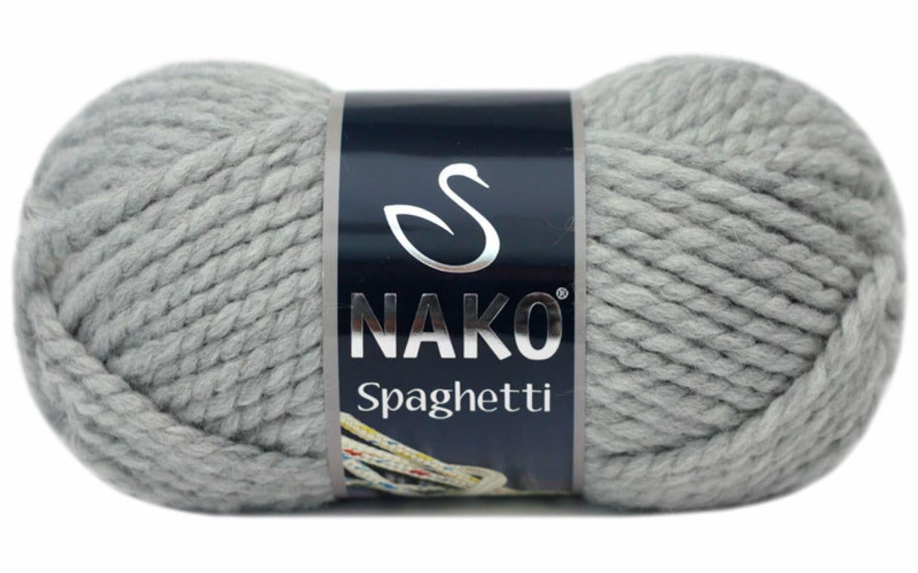 Пряжа Nako Spaghetti 195 Светло-серый (7184)