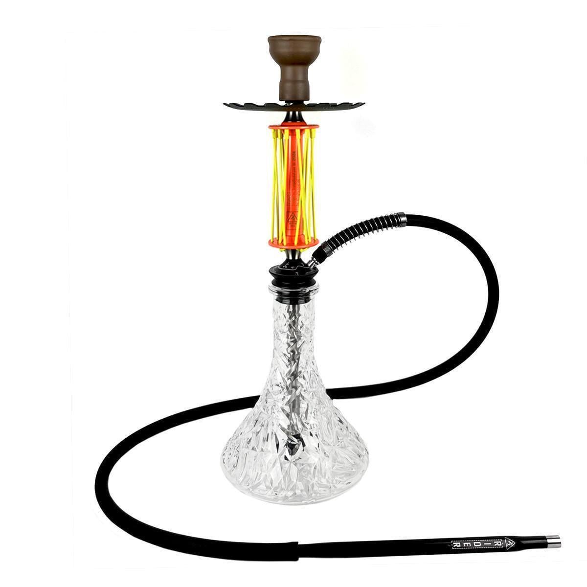 Кальян Hookah Trumpet Rider W 40 Yellow Orange колба Crystal Clear