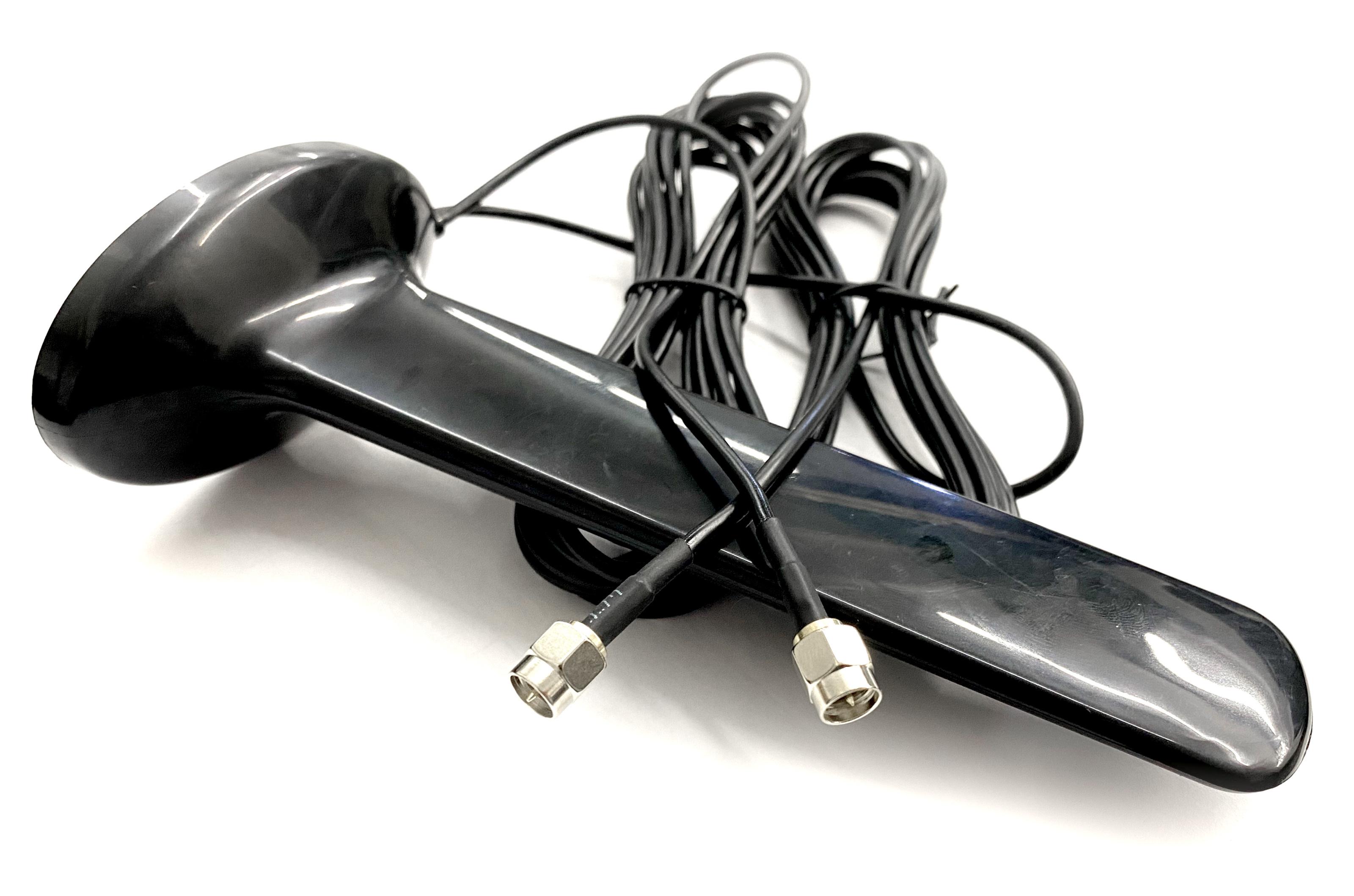 Антенна широкополосная водонепроницаемая MIMО с усилением 2x12 dBi SMA 600-6000 MHz (021881) - фото 2 Антенна широкополосная водонепроницаемая MIMО с усилением 2x12 dBi SMA 600-6000 MHz (021881) - фото 2