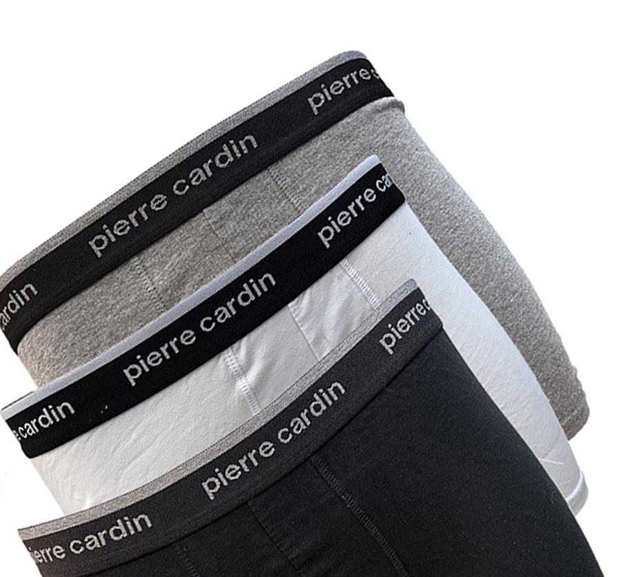 Набор трусов-боксеров мужских Pierre Cardin Boxers Baumwoll-Stretch М 3 шт. Black/Grey/White (015-4053800003-М) - фото 5