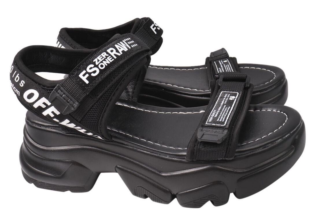 Босоножки женские AESD из текстиля на платформе с открытой пятой р. 37 Черный (2-21LBS)