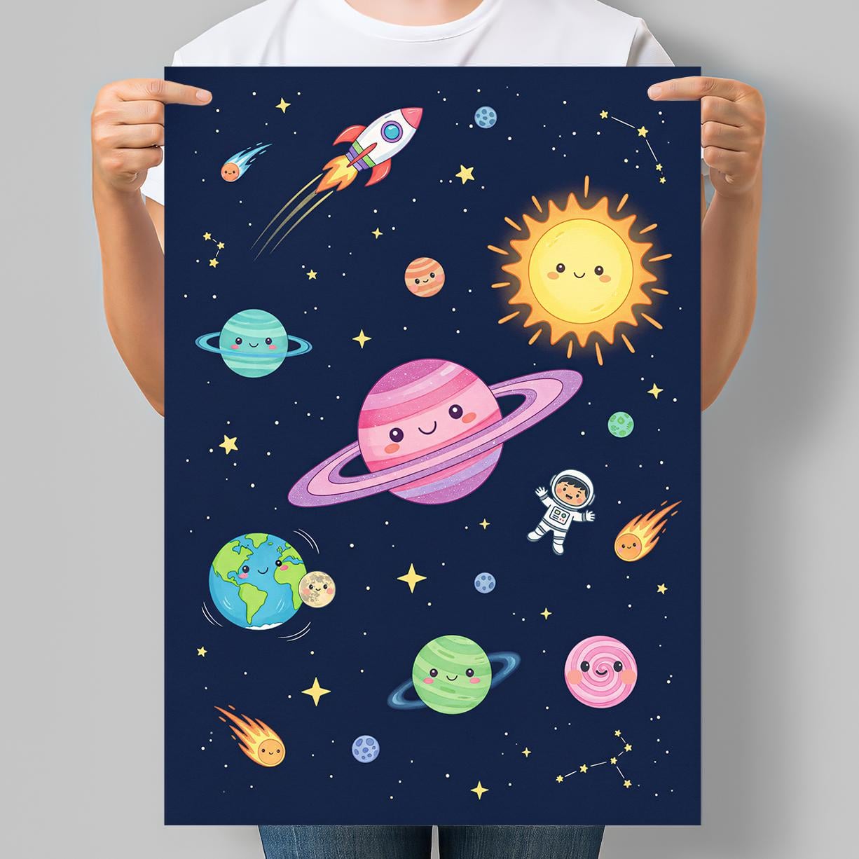 Постер для дитячої кімнати Ко см ос 30x42 см A3 без рамки (DYT096_A3)