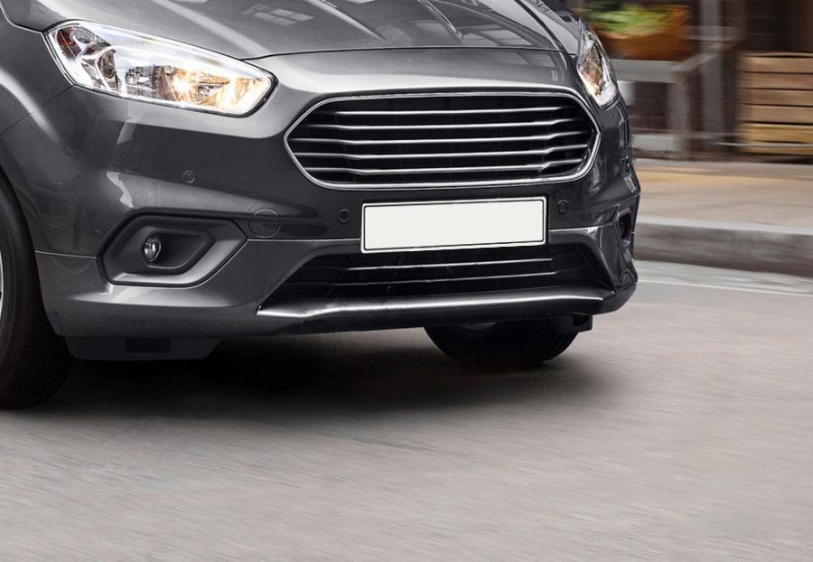 Накладки на бампер Omsa Line для Ford Courier 2014-2023 гг. нержавеющая сталь Хром