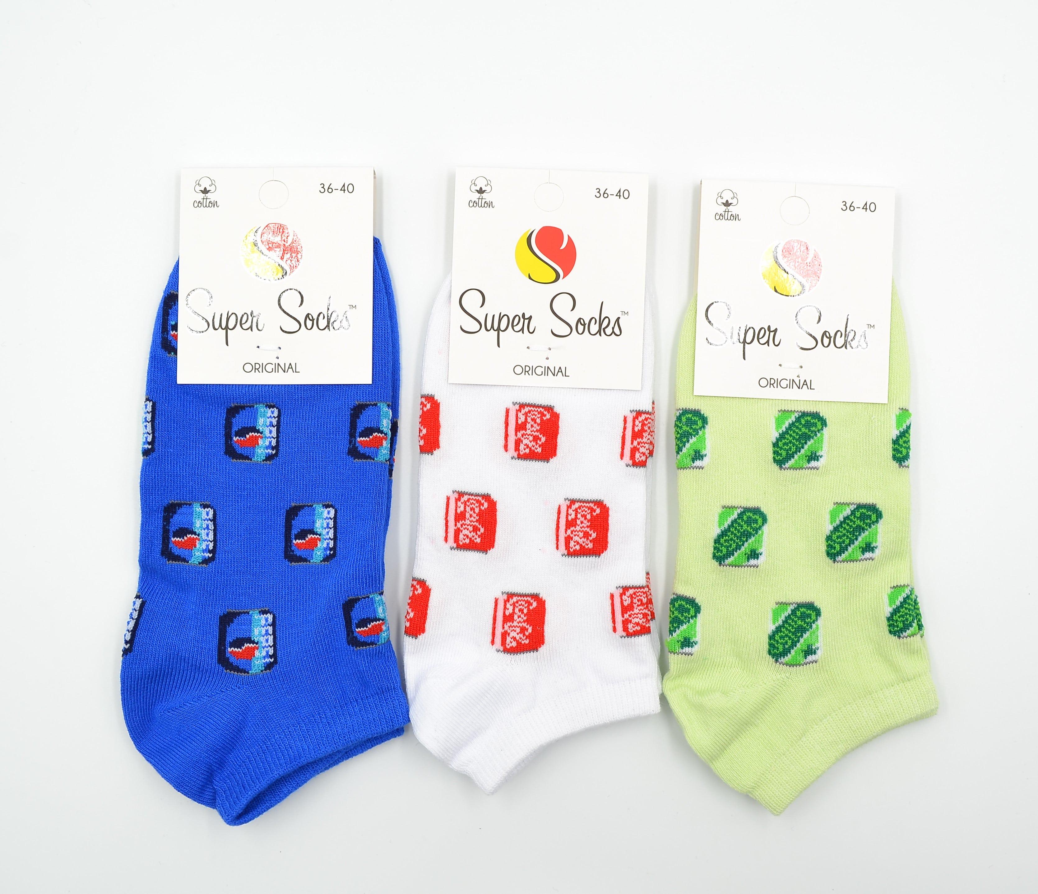 Носки универсальные демисезонные Super Socks 027.S183 следы р. 36-40 Ассорти