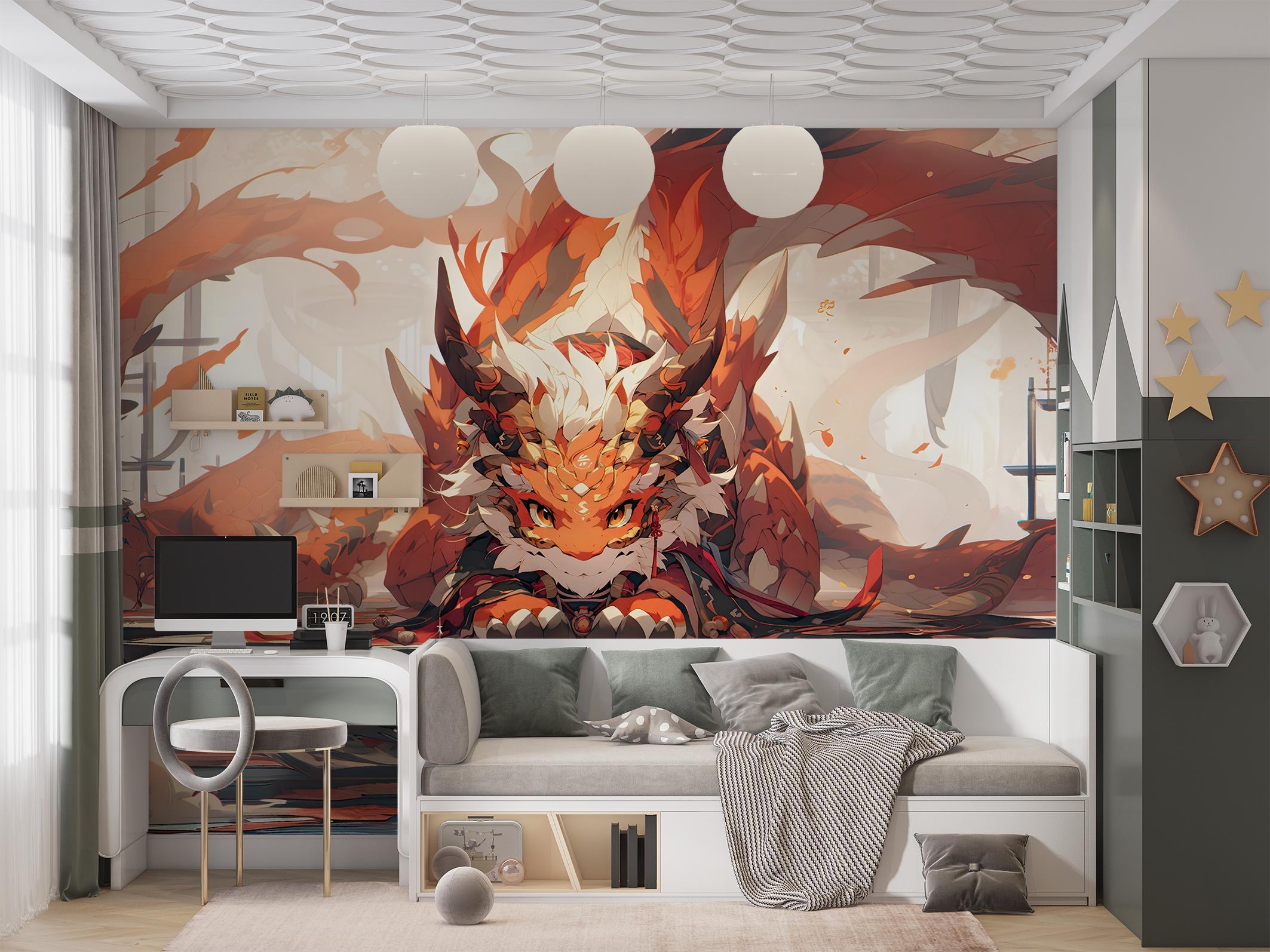 Фотообои флизелиновые Upstream Японский дракон защитник 230х153 см (S5KID-073/3) - фото 4 Фотообои флизелиновые Upstream Японский дракон защитник 230х153 см (S5KID-073/3) - фото 4