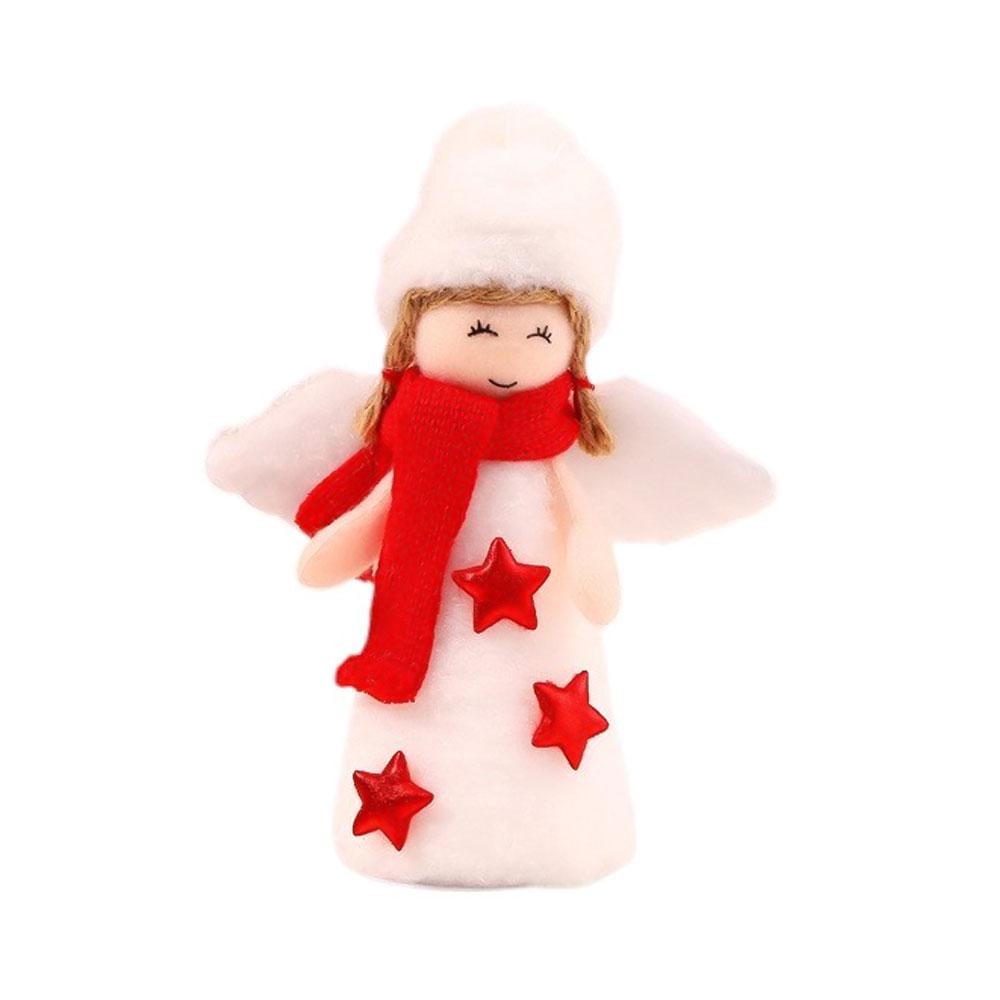 Игрушка рождественская на елку ангел в бело-красном наряде (TA0142_3) Игрушка рождественская на елку ангел в бело-красном наряде (TA0142_3)