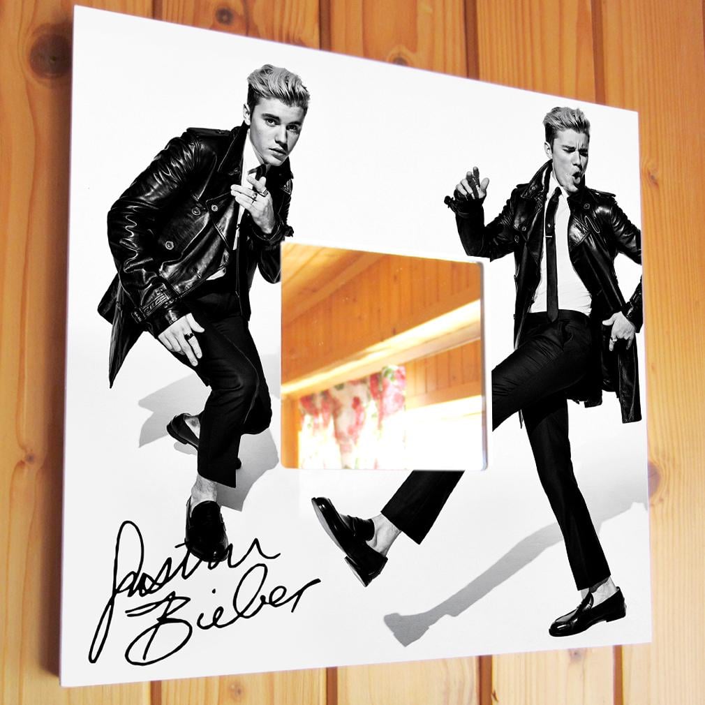 Зеркало с фото Певец Justin Bieber 260х260 мм (M00779)