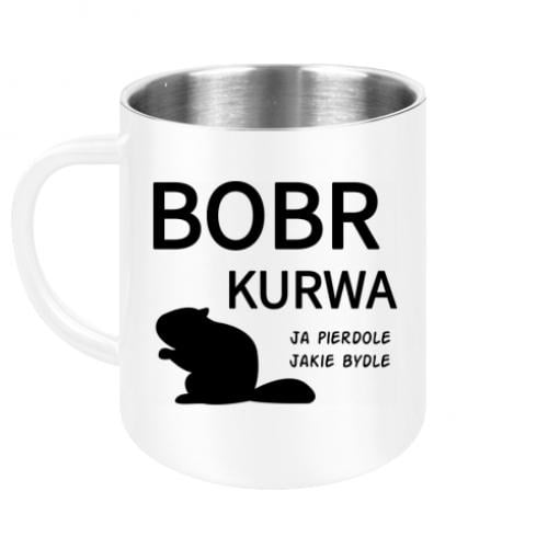 Чашка металлическая Bobr 300 мл Белый (17845637-1-203904)