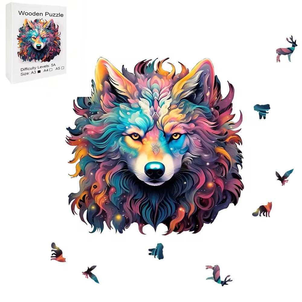 Пазлы деревянные волк А4 (348) - фото 3 Пазлы деревянные волк А4 (348) - фото 3