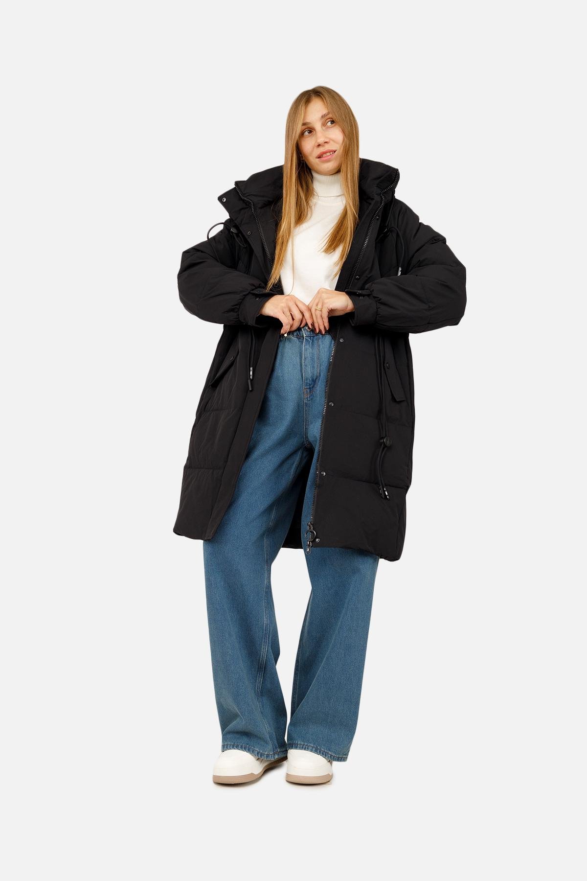 Куртка женская р. 44 Черный (SKT001009649) - фото 2 Куртка женская р. 44 Черный (SKT001009649) - фото 2