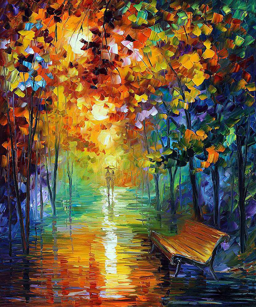 Алмазная Мозаика Emerald Craft Пара под дождем из красок 30x40 см (24221)