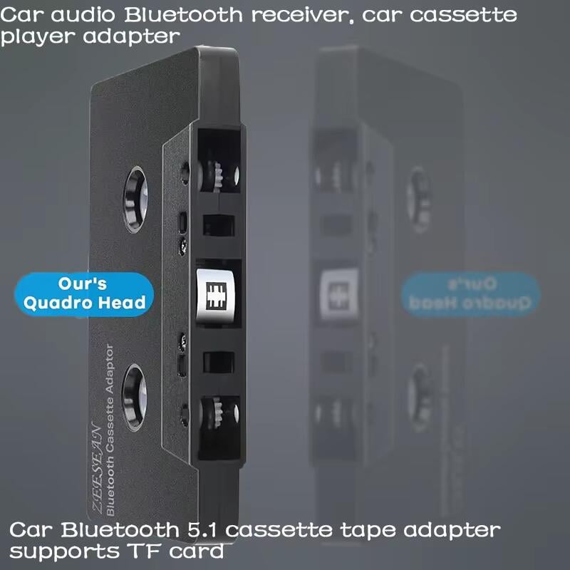 Аудіоприймач автомобільний Zeesean c003 Bluetooth 5.1 касетний з підтримкою TF-карти Black (c003z) - фото 4