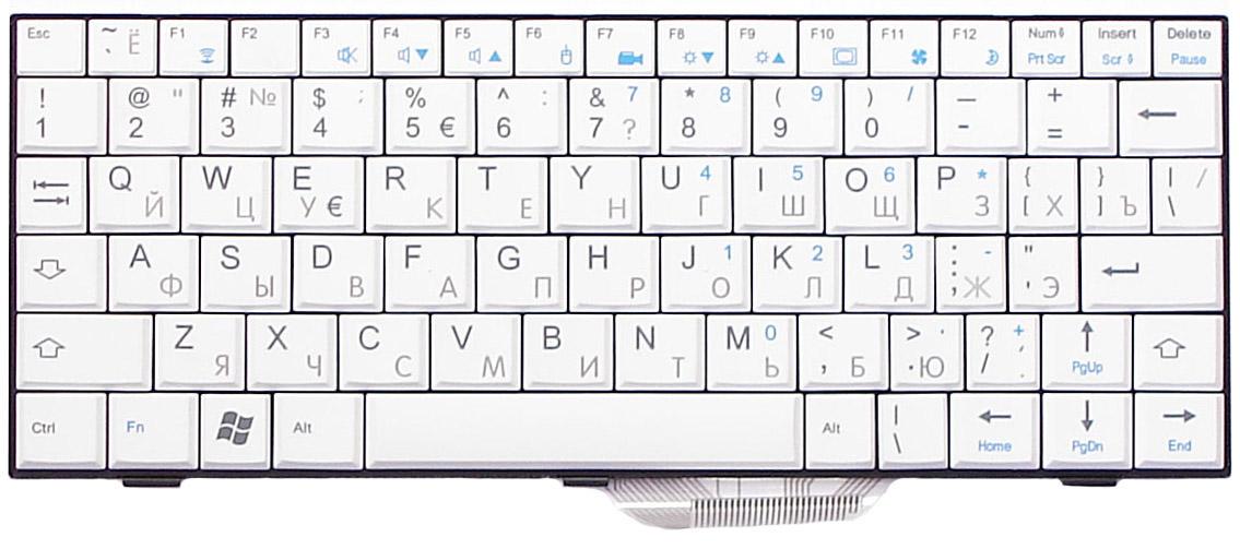 Клавиатура для ноутбука Fujitsu Amilo Mini UI 3520 White