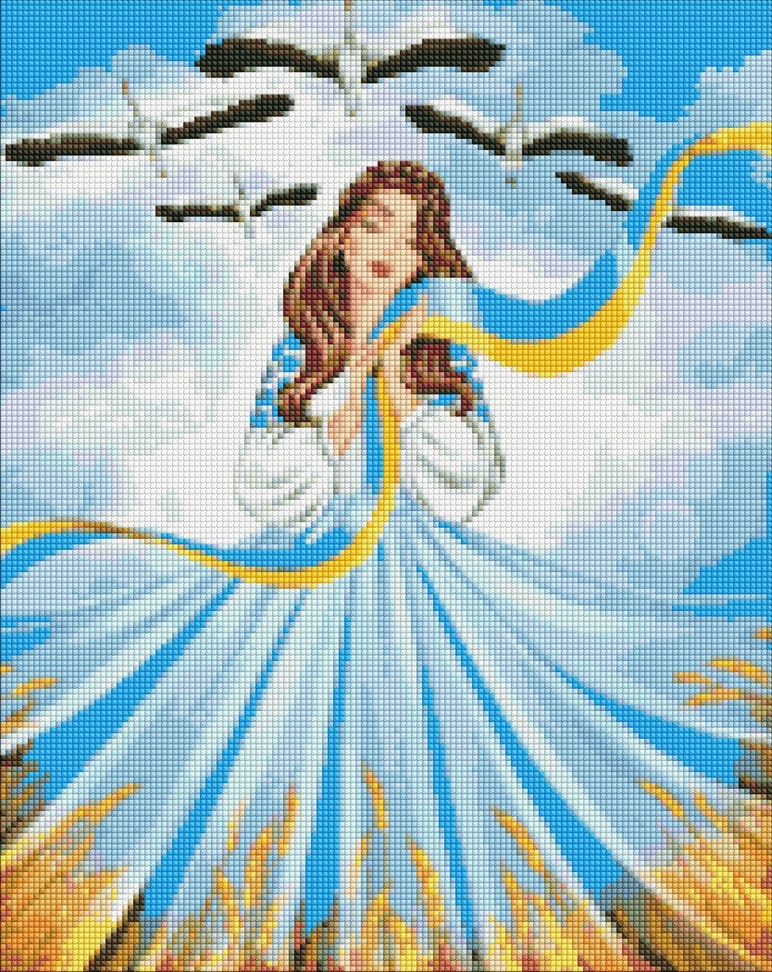 Алмазная мозаика Ідейка Все будет Украина krizhanskaya 40х50 см