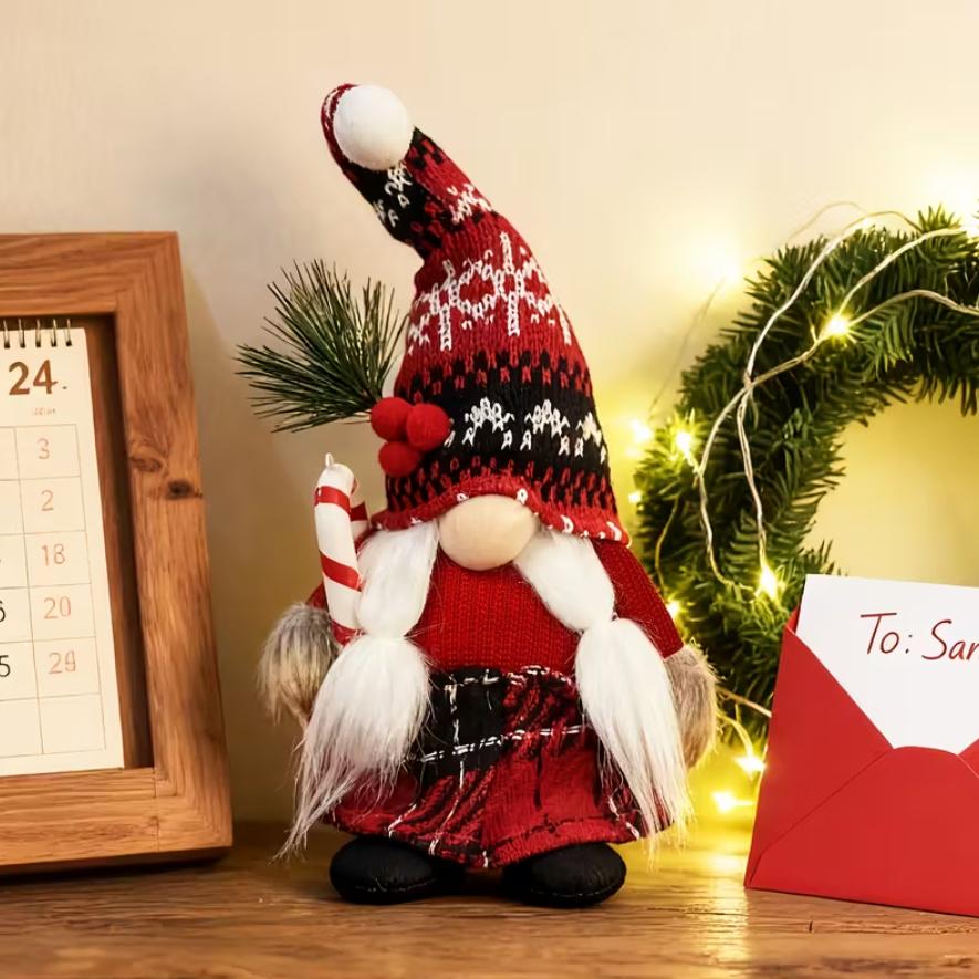 Фигурка Новогодний Гном 24х7 см Красный (30106223) Фигурка Новогодний Гном 24х7 см Красный (30106223)