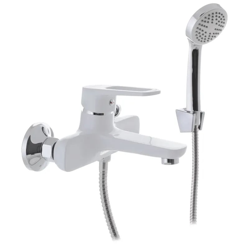 Змішувач для ванни MIXXUS NEVADA 009 Euro з коротким виливом Білий (MI5800)
