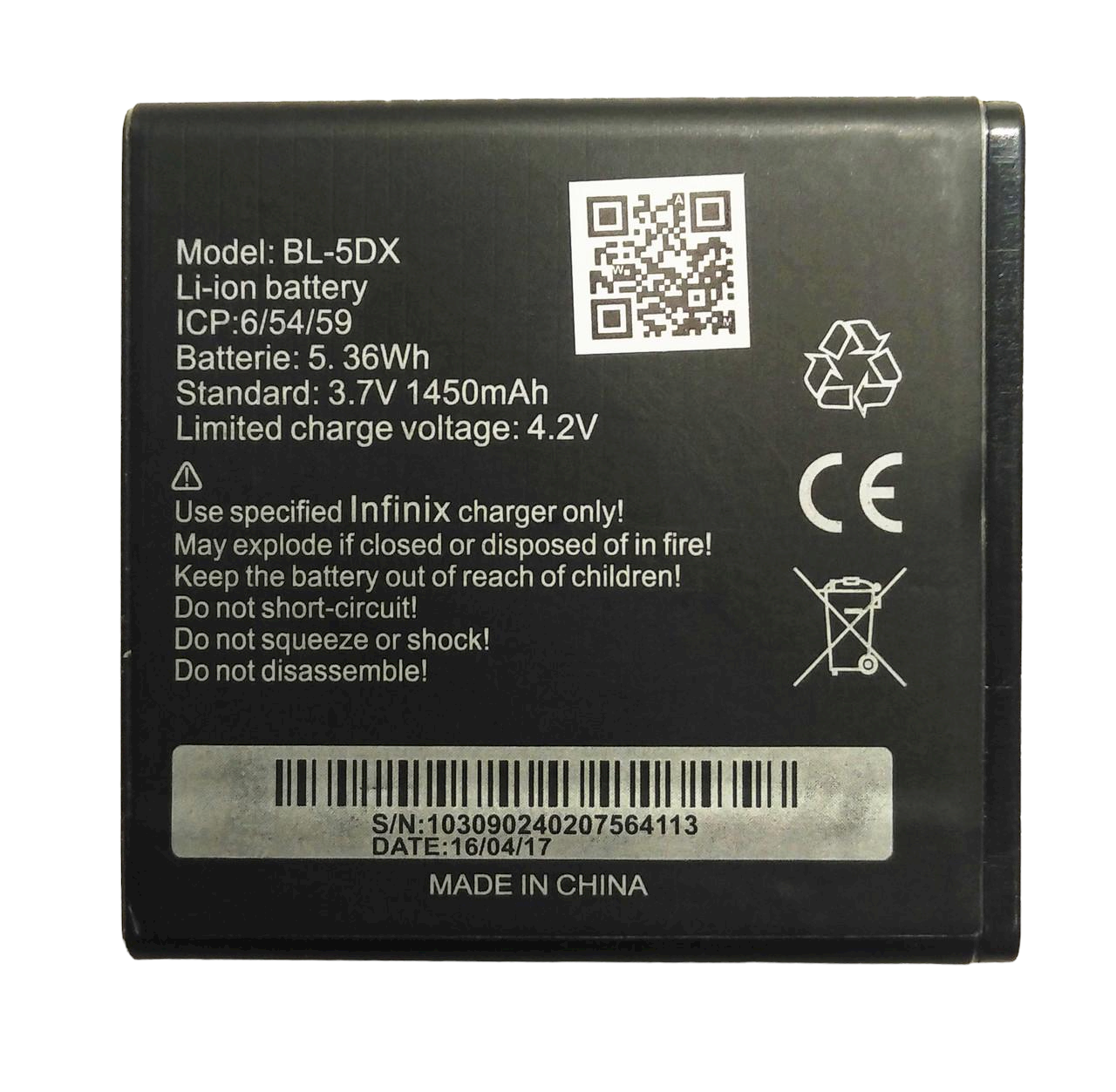 Аккумулятор для Infinix 5DX 1450 mAh (000021410)