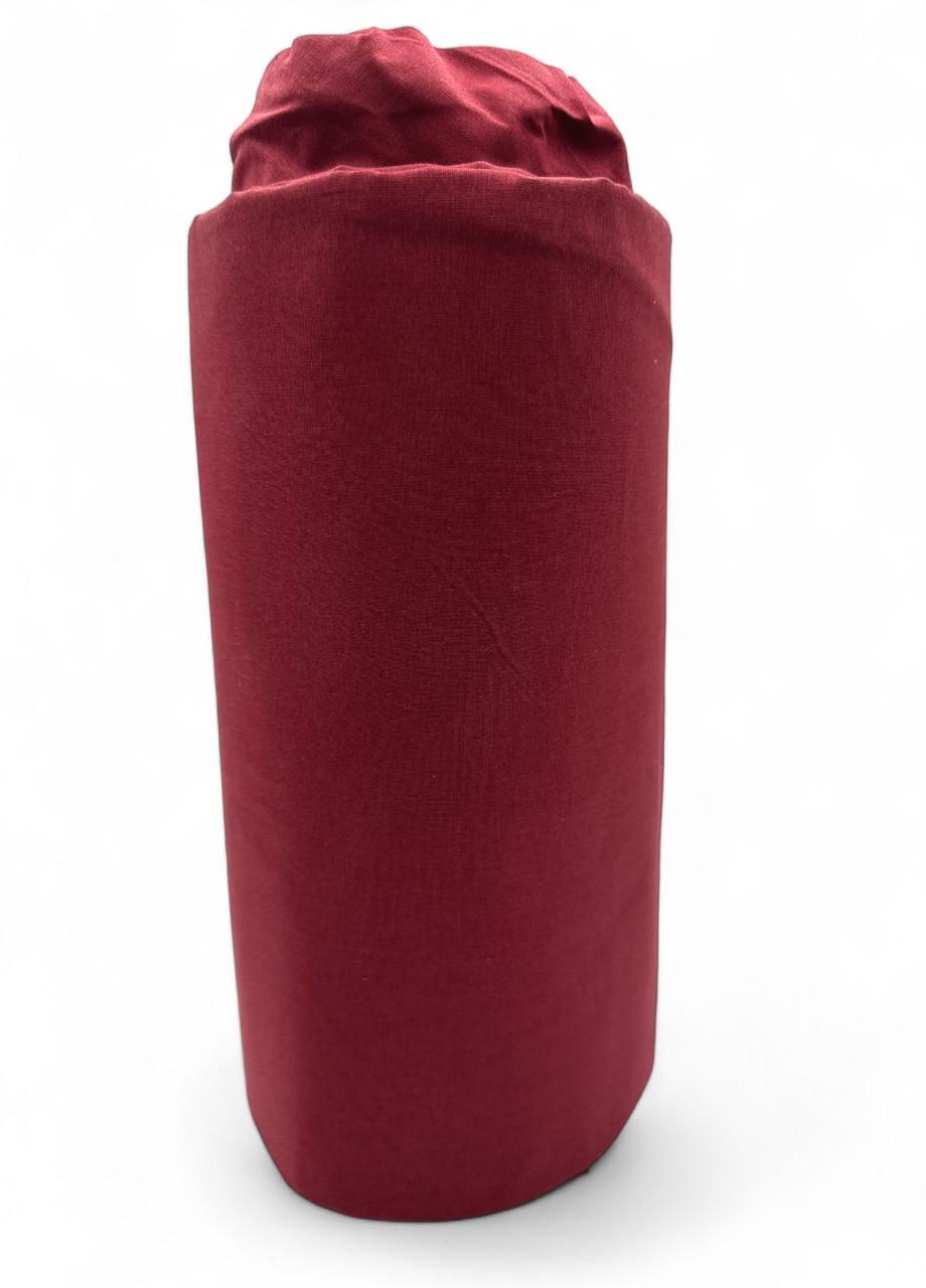 Комплект постільної білизни Cotton Star 1 простирадло/2 наволочки без підковдри Бордовий (2740754893) - фото 1