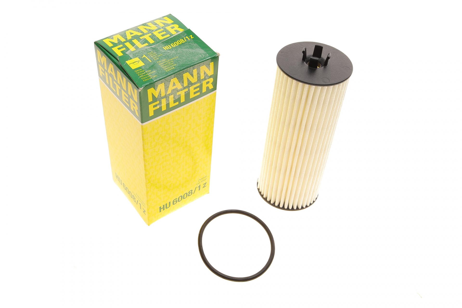 Фильтр масляный Mann-Filter для MB A-class W176/C C205/E W212 11- (HU 6008/1 Z)
