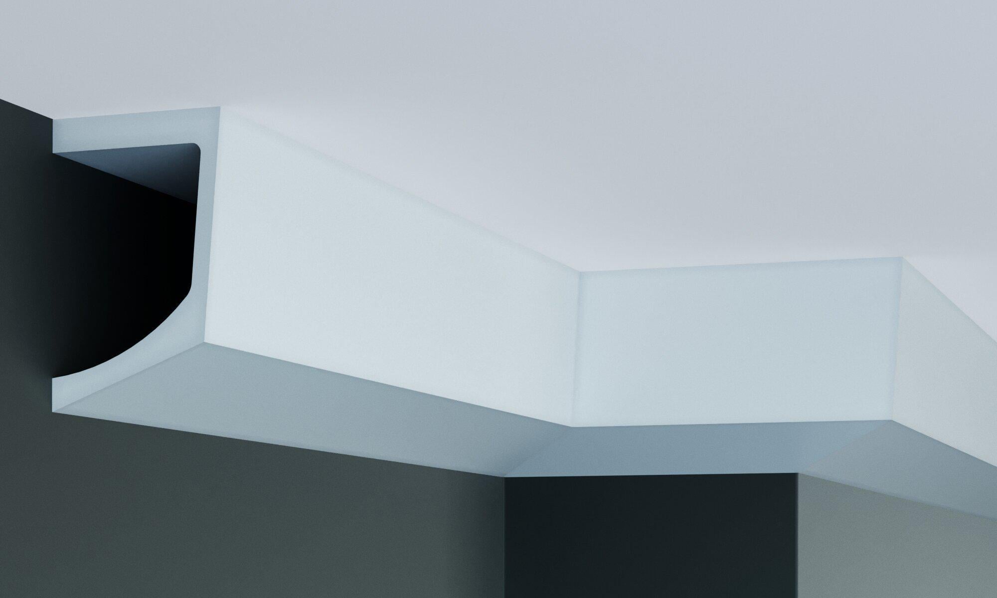 Карниз с гладким профилем Gaudi decor P 885 83x130 мм 2000 мм (12368725)