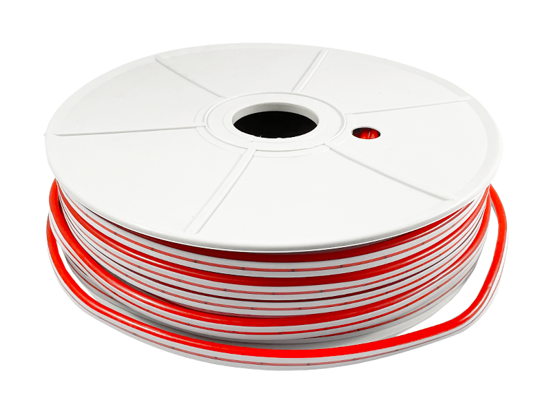 Неон світлодіодний LEDUA 6x12 мм 11 Вт/м 120 LED 12V IP65 50 м Червоний (7646)