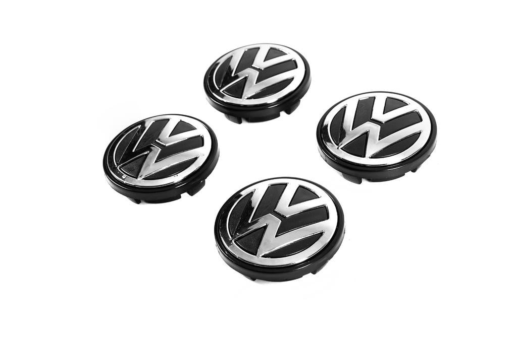 Колпачки в диски 70/58 мм vw70kolp Davs Auto для Volkswagen abs-пластик Черный