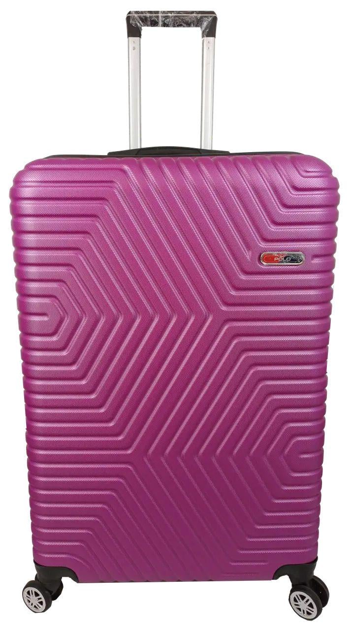 Валіза пластикова GD Polo велика 115 л Темно-рожевий (60k001 large dark pink)