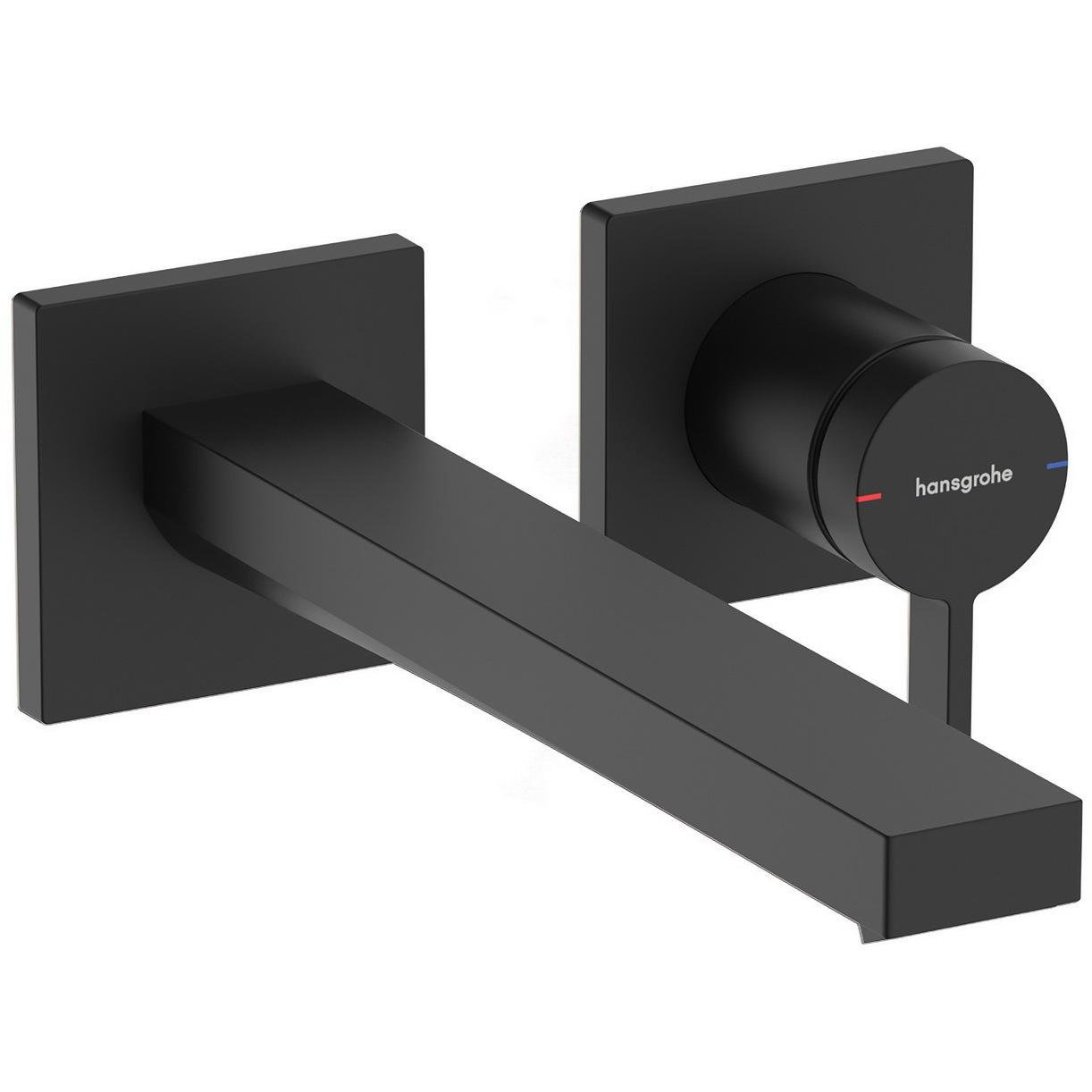 Часть внешняя смесителя Hansgrohe Tecturis E EcoSmart+ 73051670 настенный Черный (196192)