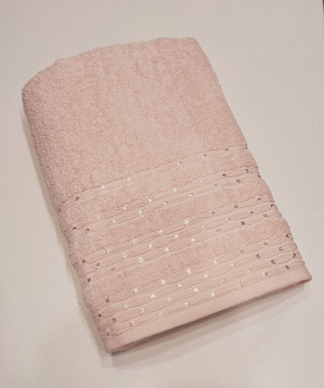 Полотенце махровое Cestepe VIP Cotton Сауна 90x150 см Нежно-розовый (391)