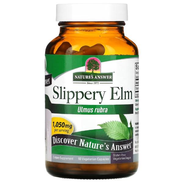 Натуральный комплекс для пищеварения Nature's Answer Slippery Elm 1050 мг 90 вег. капс. (23712886) Натуральный комплекс для пищеварения Nature's Answer Slippery Elm 1050 мг 90 вег. капс. (23712886)