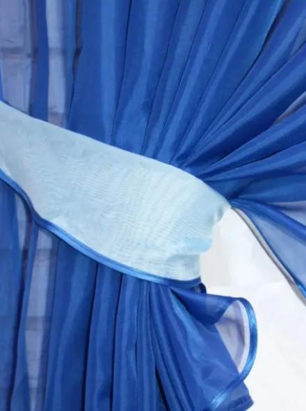 Комплект штор на кухню 300х170 см Синий/Голубой (063к 4) - фото 7 Комплект штор на кухню 300х170 см Синий/Голубой (063к 4) - фото 7