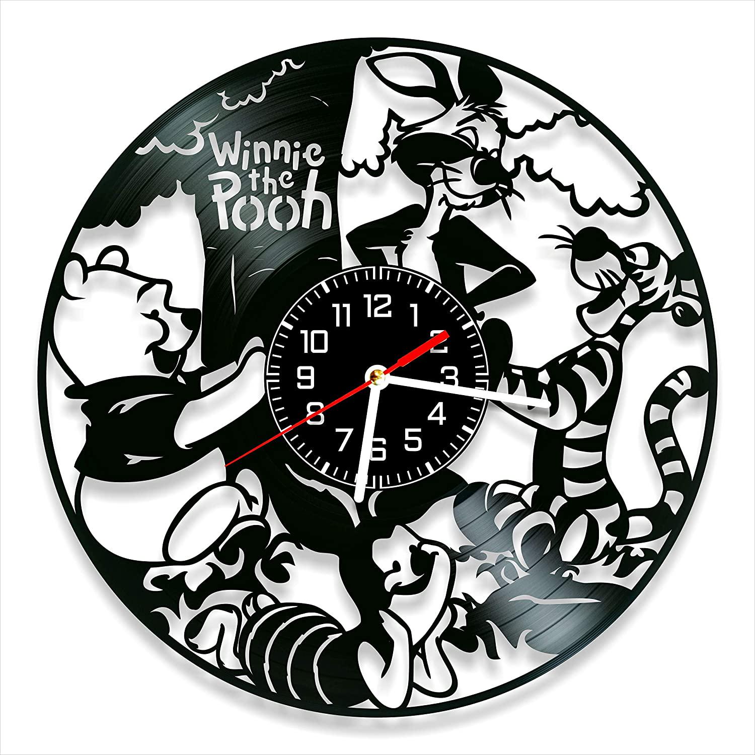 Часы настенные Винни Пух 2049 из виниловой пластинки