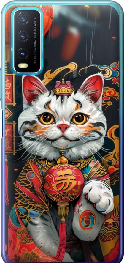 Чехол на Vivo Y20 China Cat v2 (6135u-2078-42517)