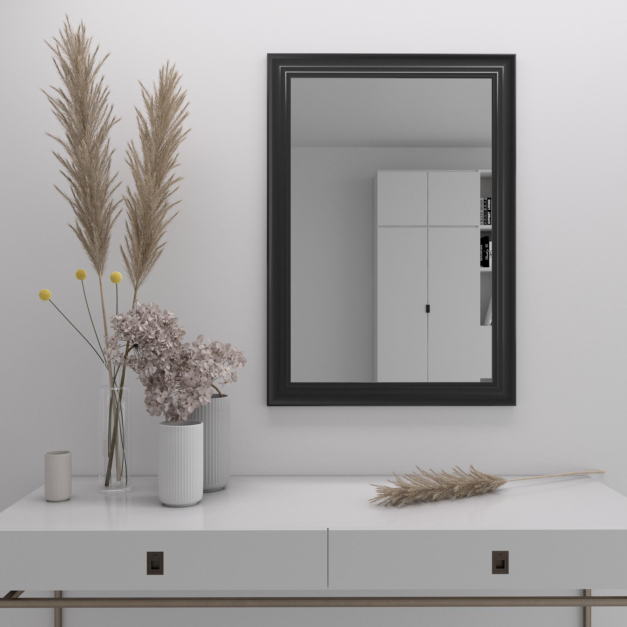 Зеркало Black Mirror на стену 102х72 Черный (7024-290)