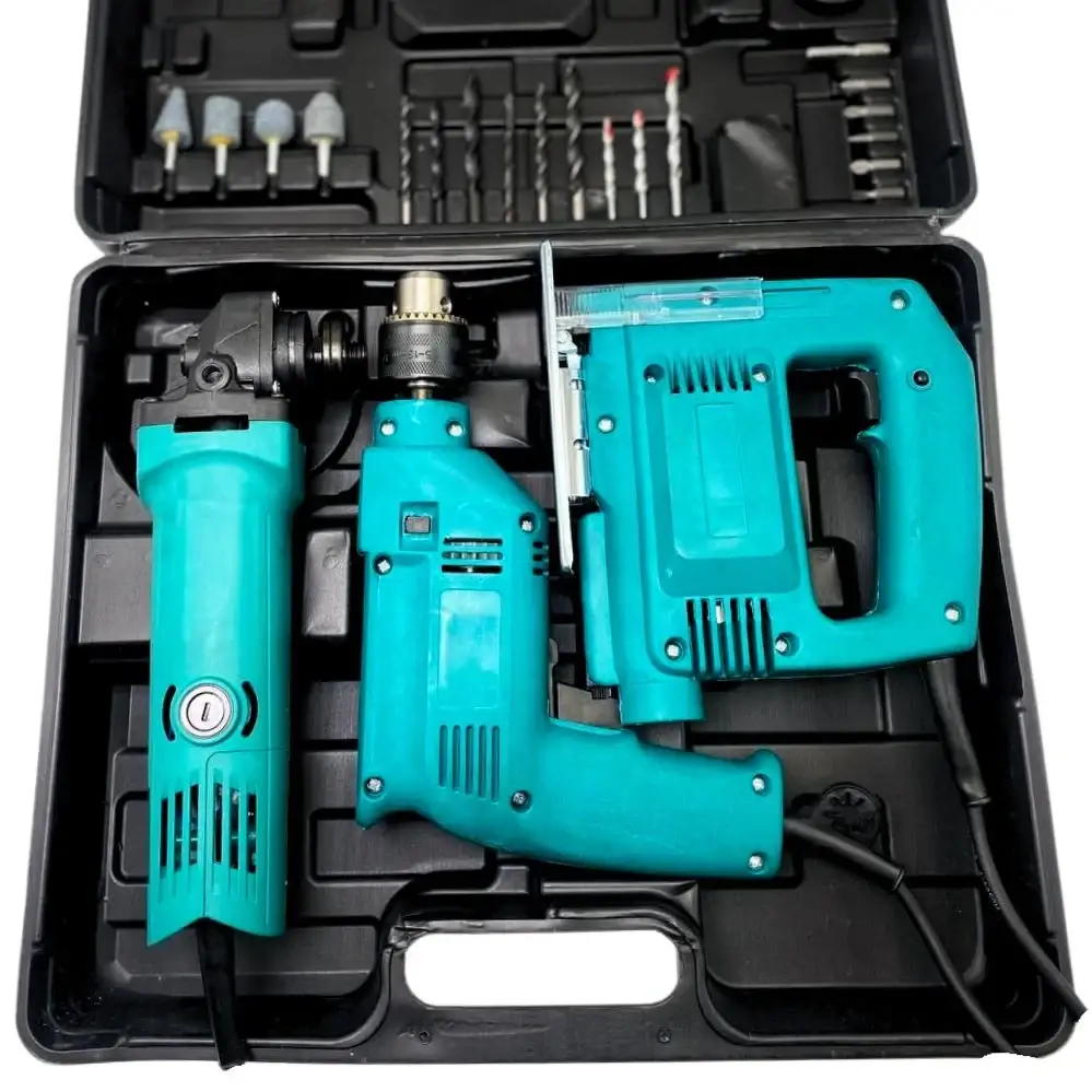 Набор электроинструментов дрель/лобзик/болгарка 3в1 (14331) - фото 2