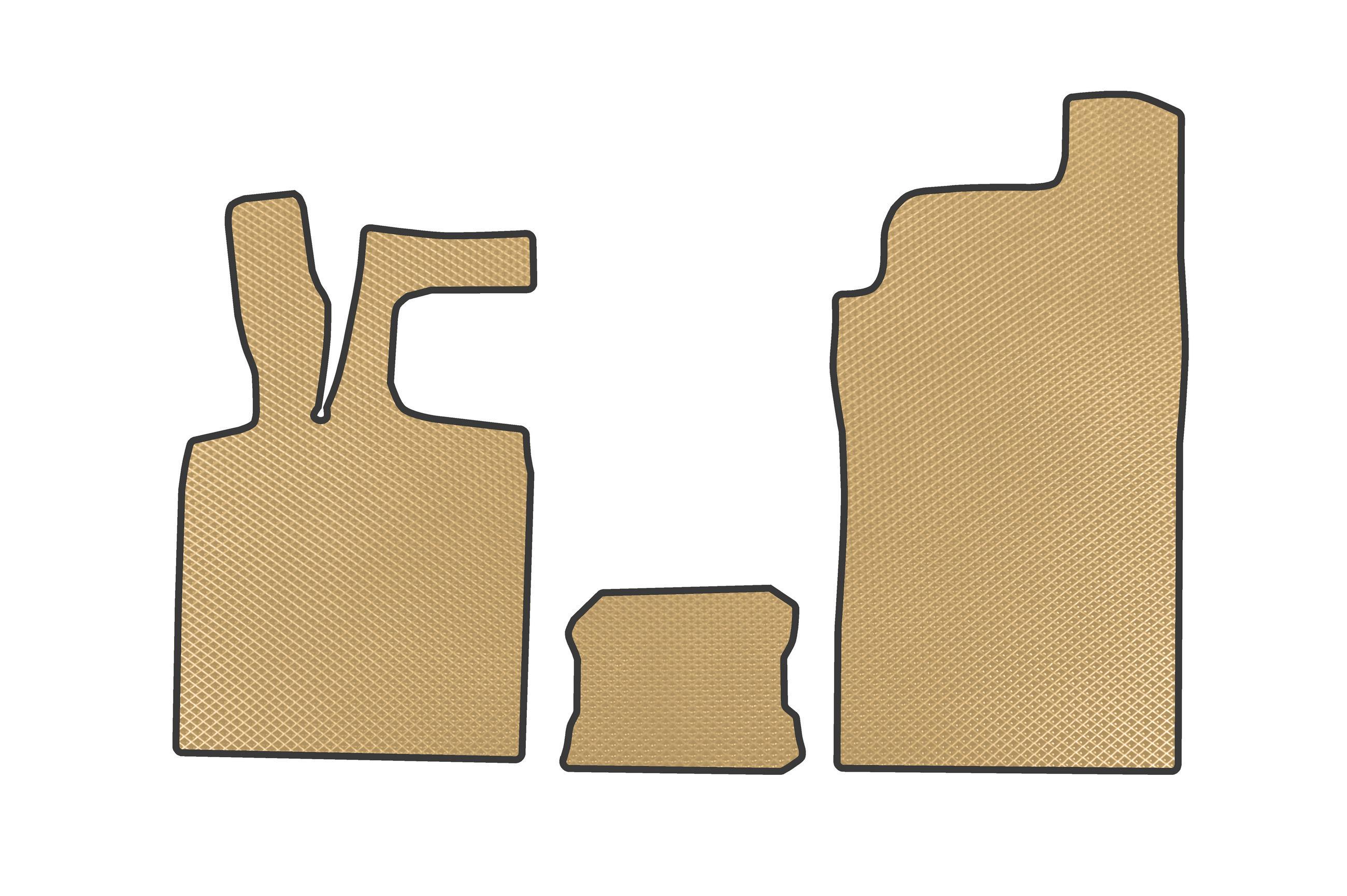 Коврики в автомобиль EVA Digital Designs для Smart 2014-гг. этилвинилацетат Бежевый (183734)