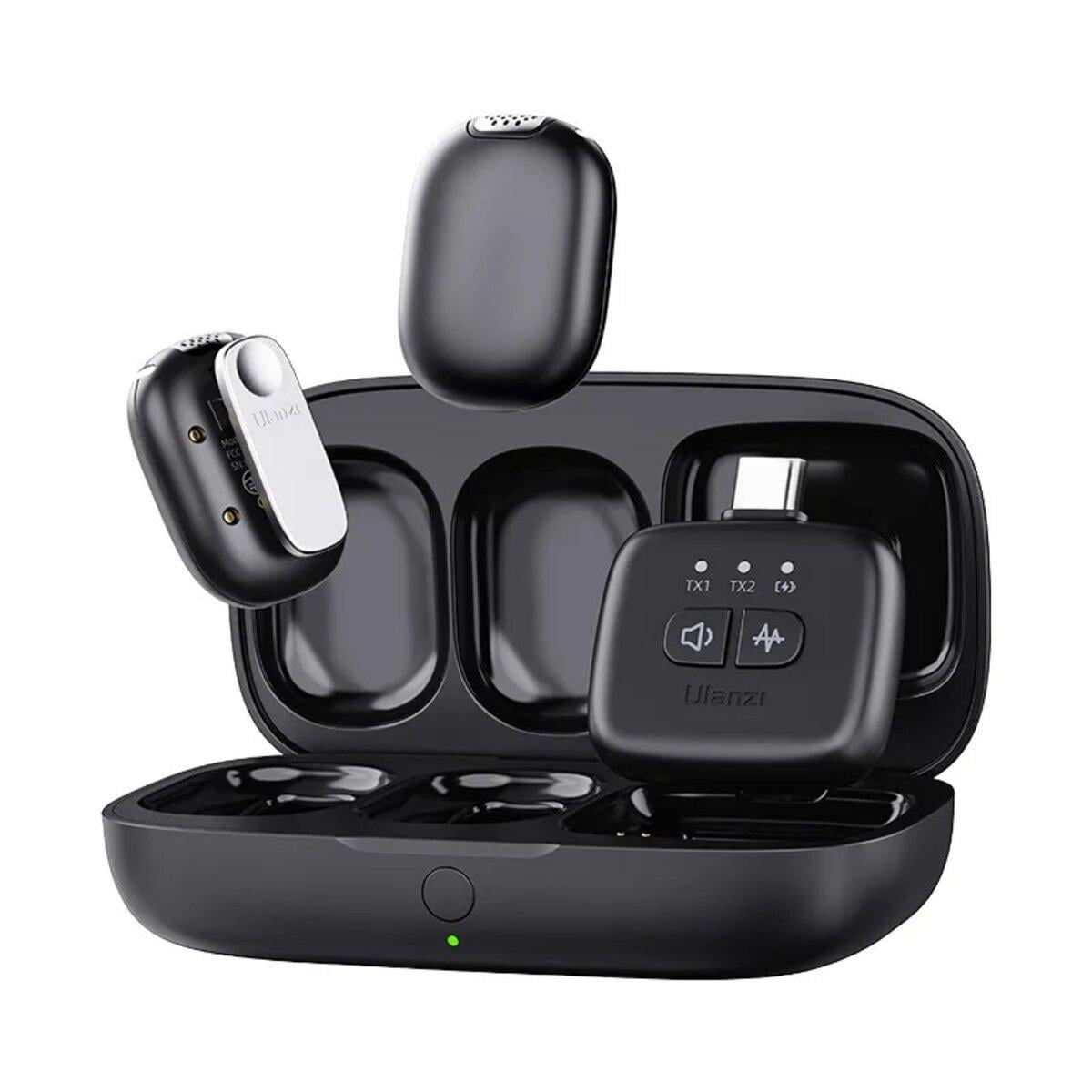 Комплект беспроводных петличных микрофонов Ulanzi Vijim A30 Tiny Microphone 100 mAh Black (A014GBB2 A30)