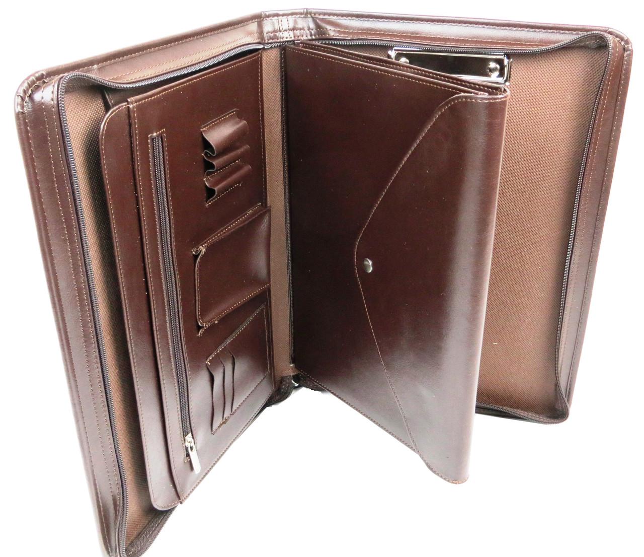 Папка деловая из экокожи AMO SSBW02 с калькулятором Черный